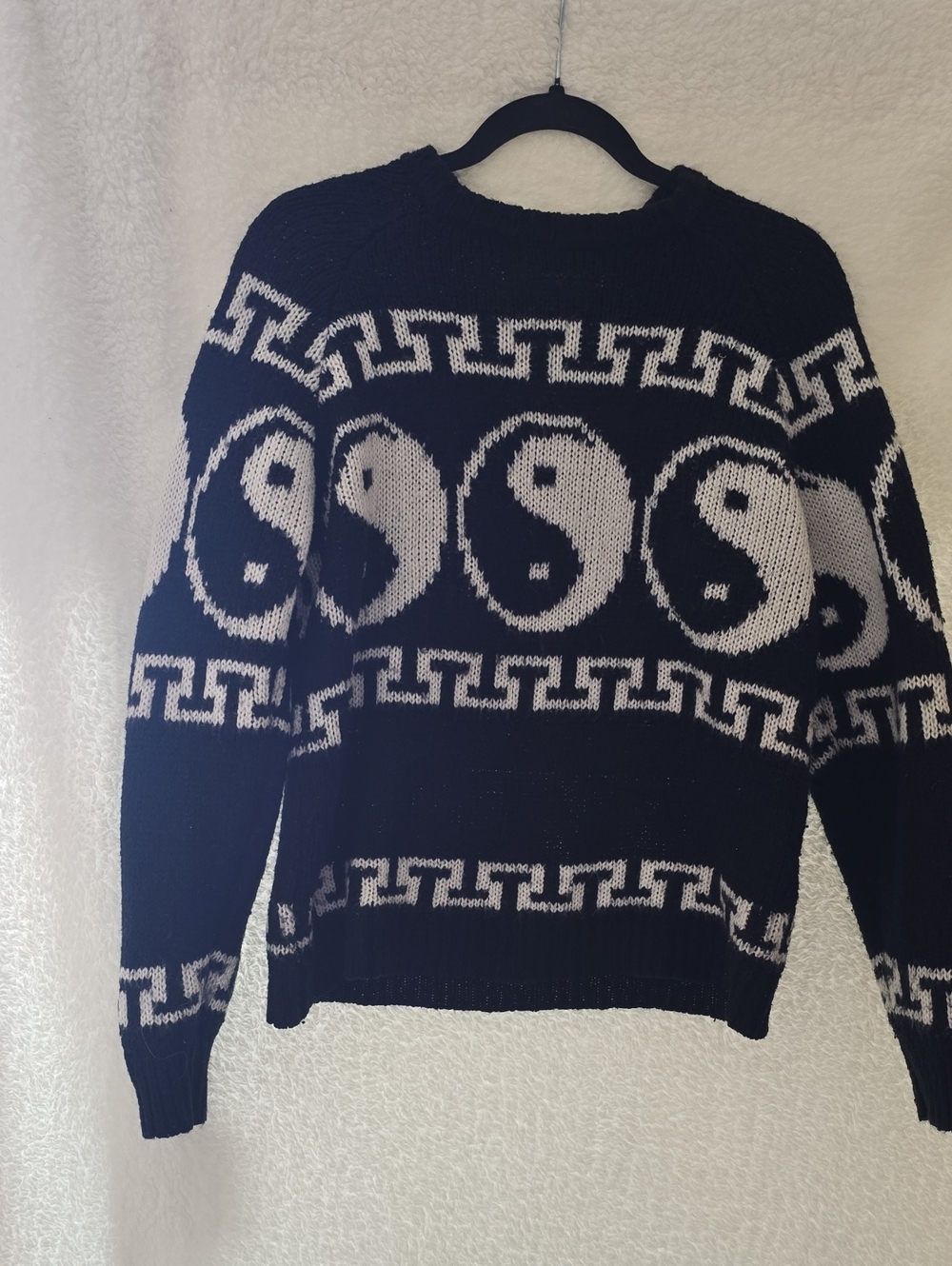 UO Yin Yang Intarsia Knit Sweater